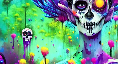 La noche de los muertos en el mundo entintado - The night of the dead in the inked world