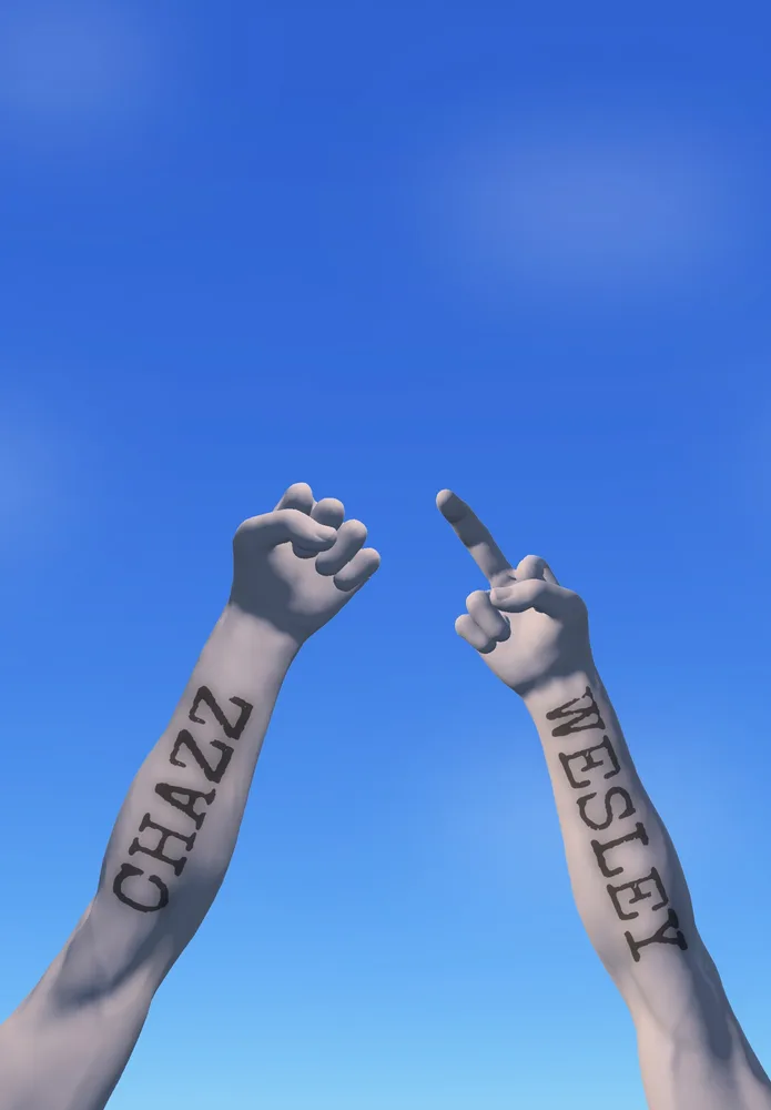 FISTS AND MIDDLE FINGERS.