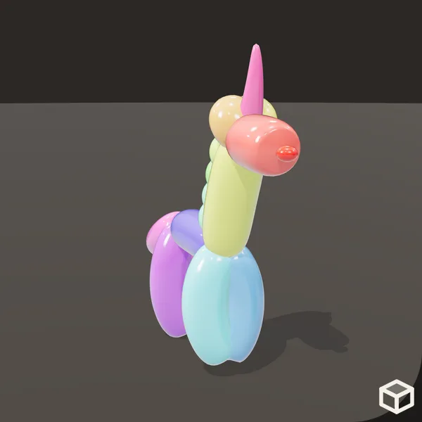 Rainbow Glaze Unicorn · Study #UNICORN/