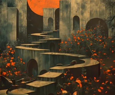 Passing beyond the walls.