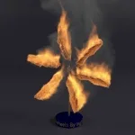 3D pinwheel #47 Burning Blades Collab with @morteza_yousefy