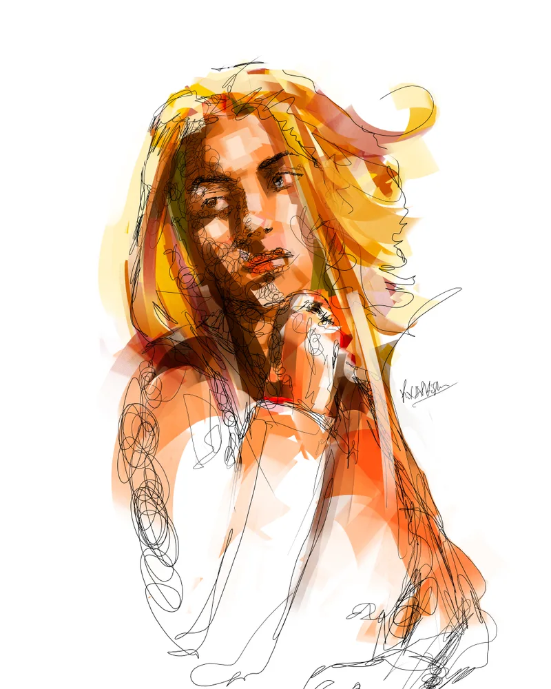 Riyad's  scribble & Jamal's palette