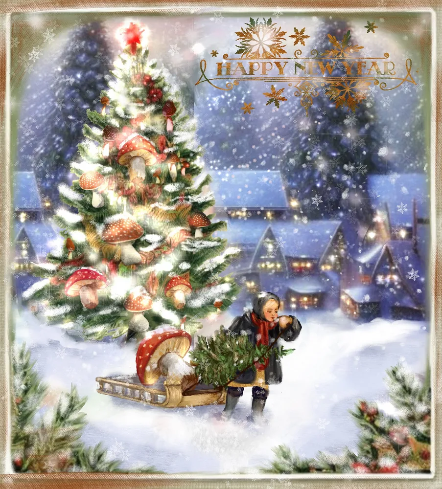 Magic Amanita in Christmas rutine