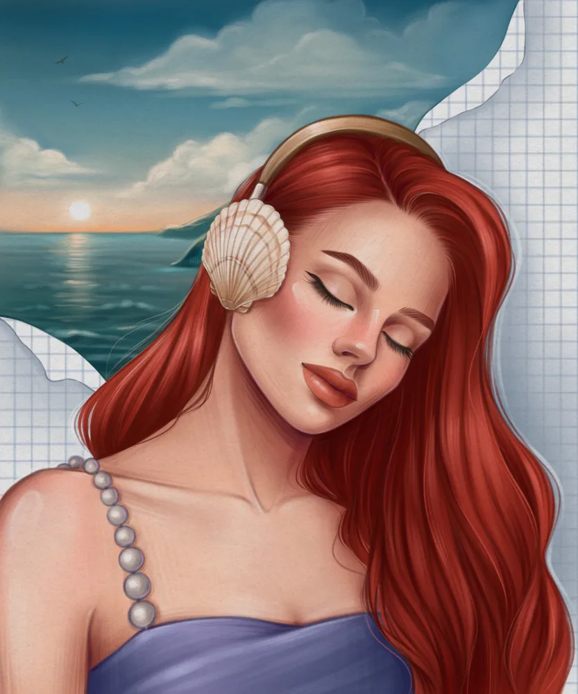 The sound of the sea
