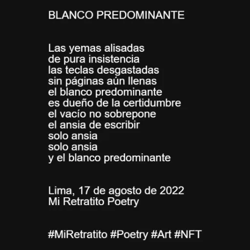BLANCO PREDOMINANTE
...