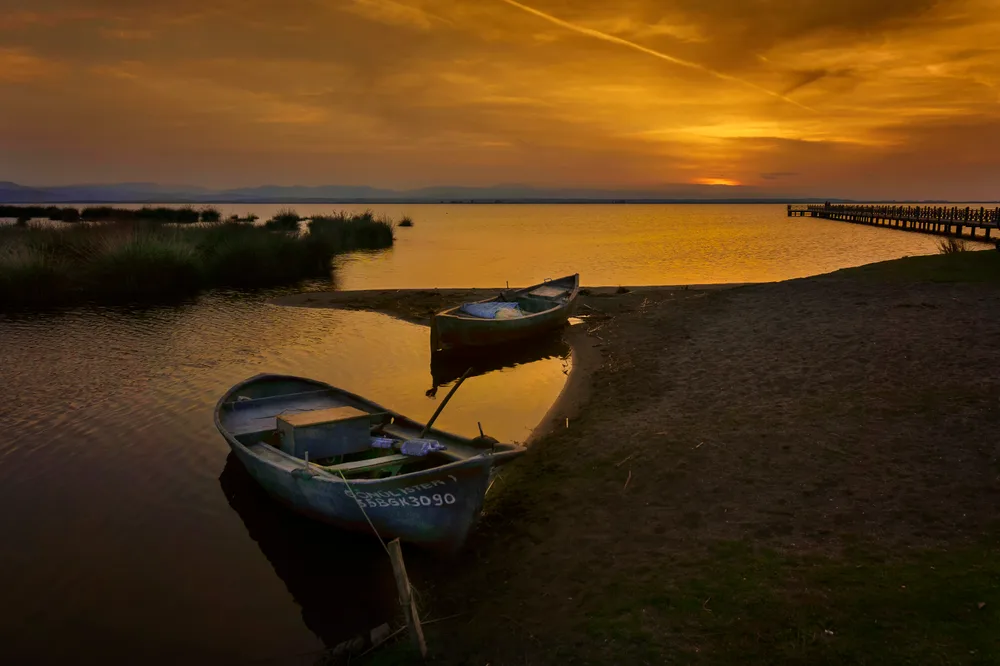 Boats at Sunset