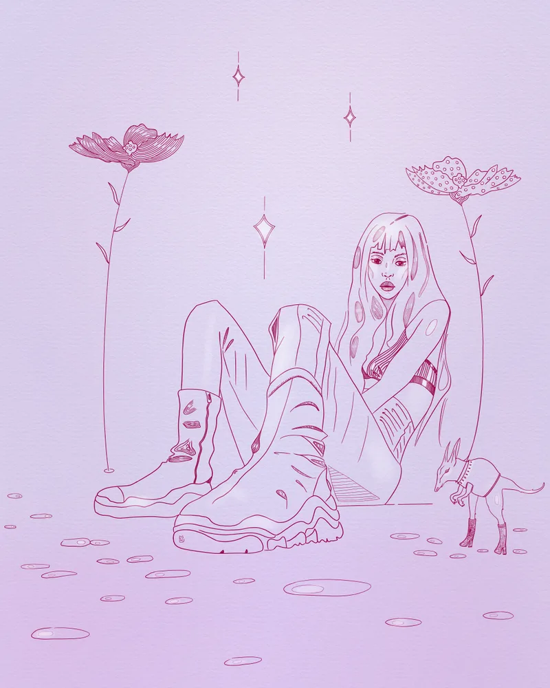 in a dream like situation