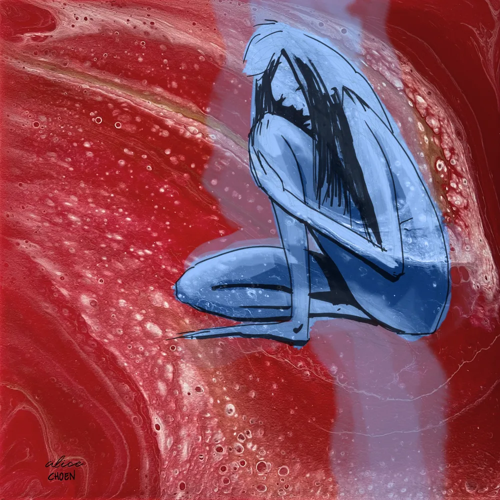 Feeling Blue on Red