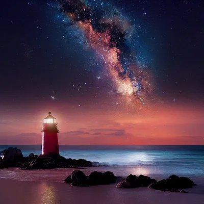 Lighthouse 4 - Night Sky