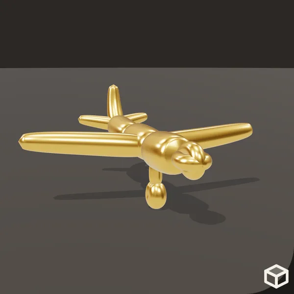 Gold Airplane · Study #AIRPLANE