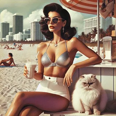 Milkshake in beachside
