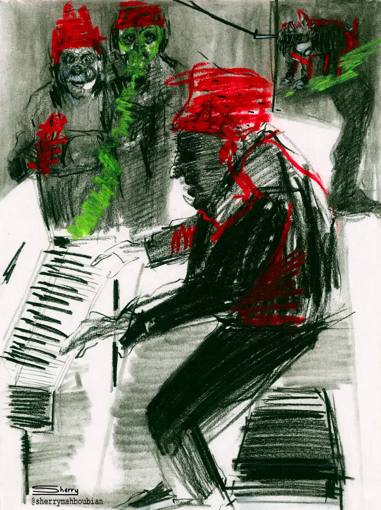Whispers behind the keys