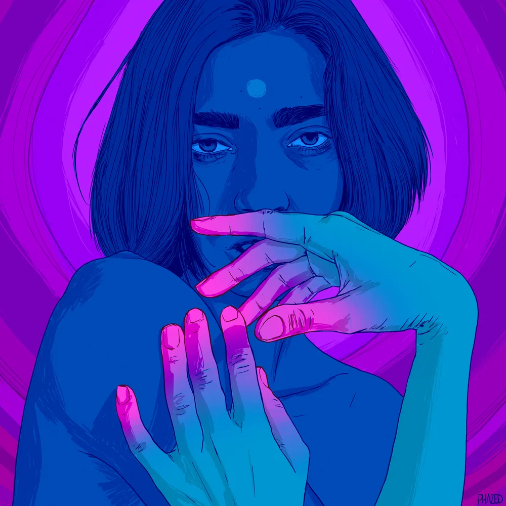 Blue Irina Portrait