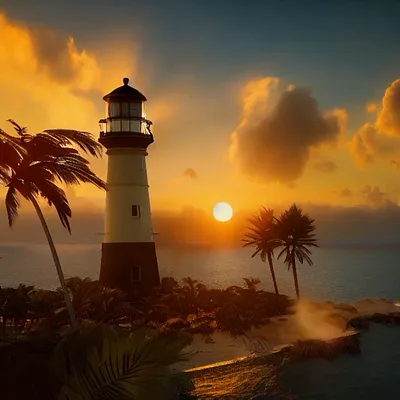 Lighthouse 5 - Tropical Sunset