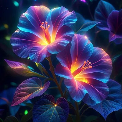 Ethereal Glow: Morning Glory