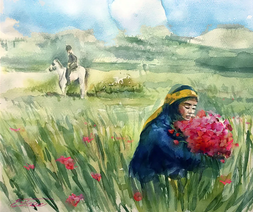 An armful of flowers for my beloved