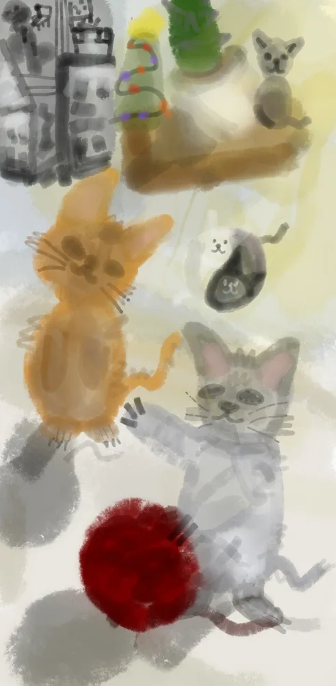 happy kittens