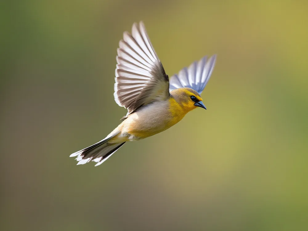 Flight of the Bullock's Oriole