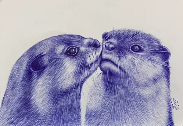 Otter kiss 💋
