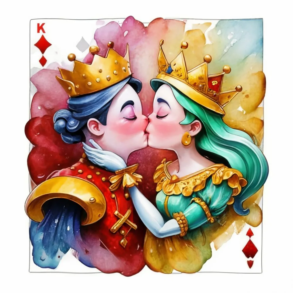 King and queen in disneyland