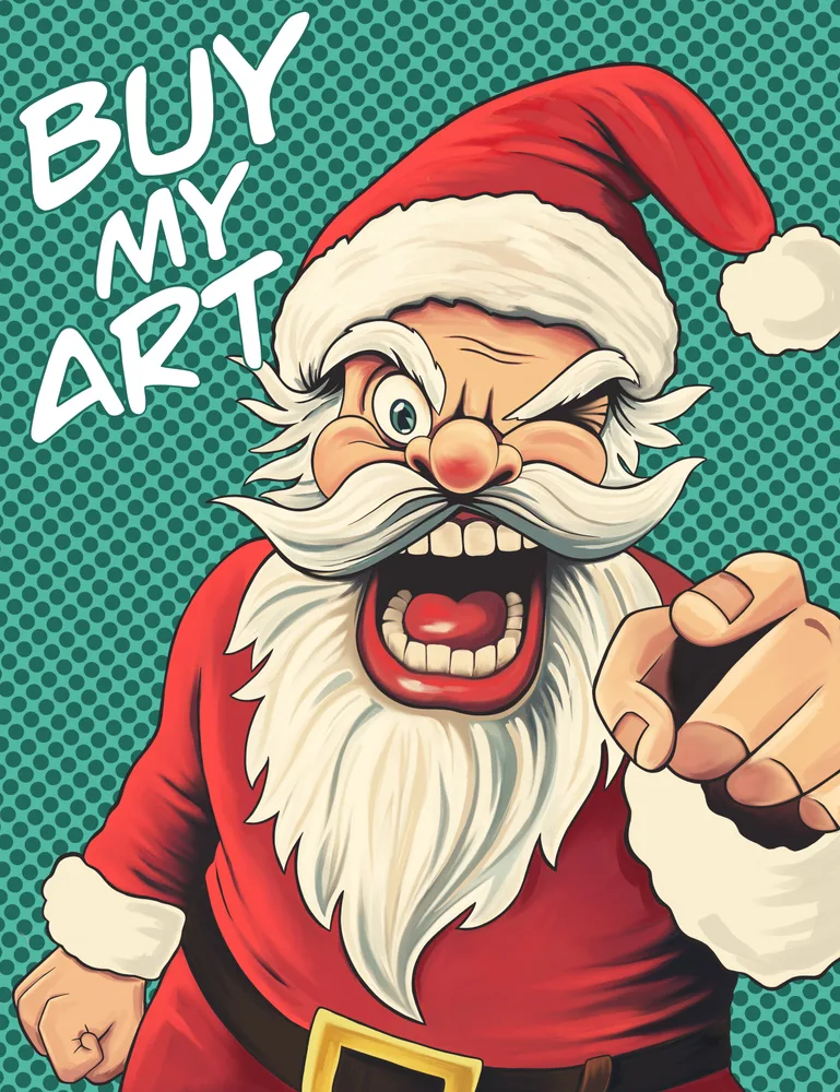 Santa, buy my art!