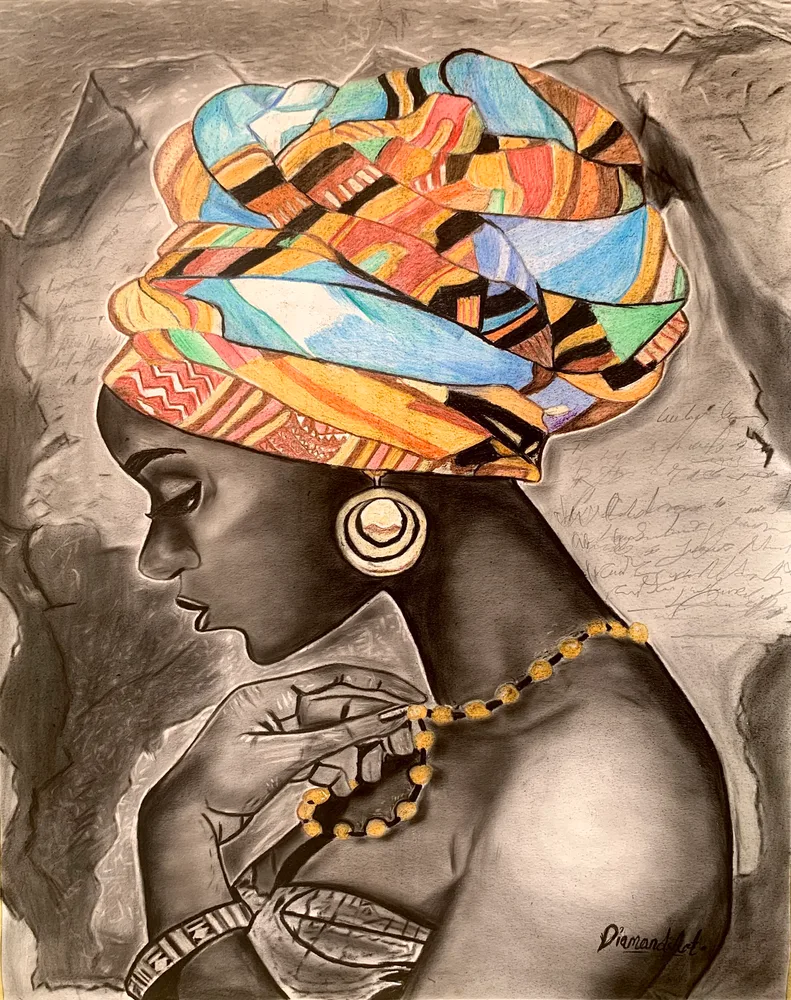 Beauty of African maiden