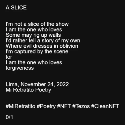 A SLICE
I'm not a ...