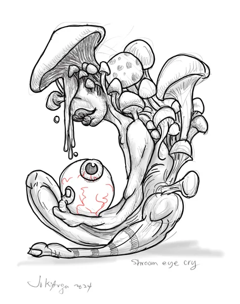 shroom eye cry