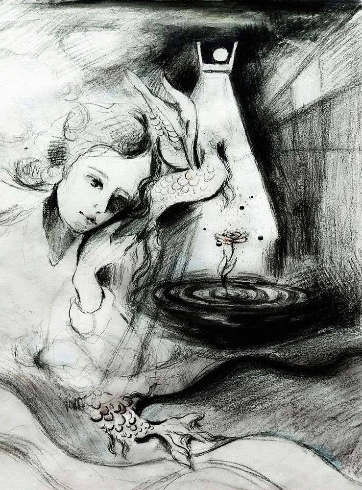 Blooming under the skin of darkness