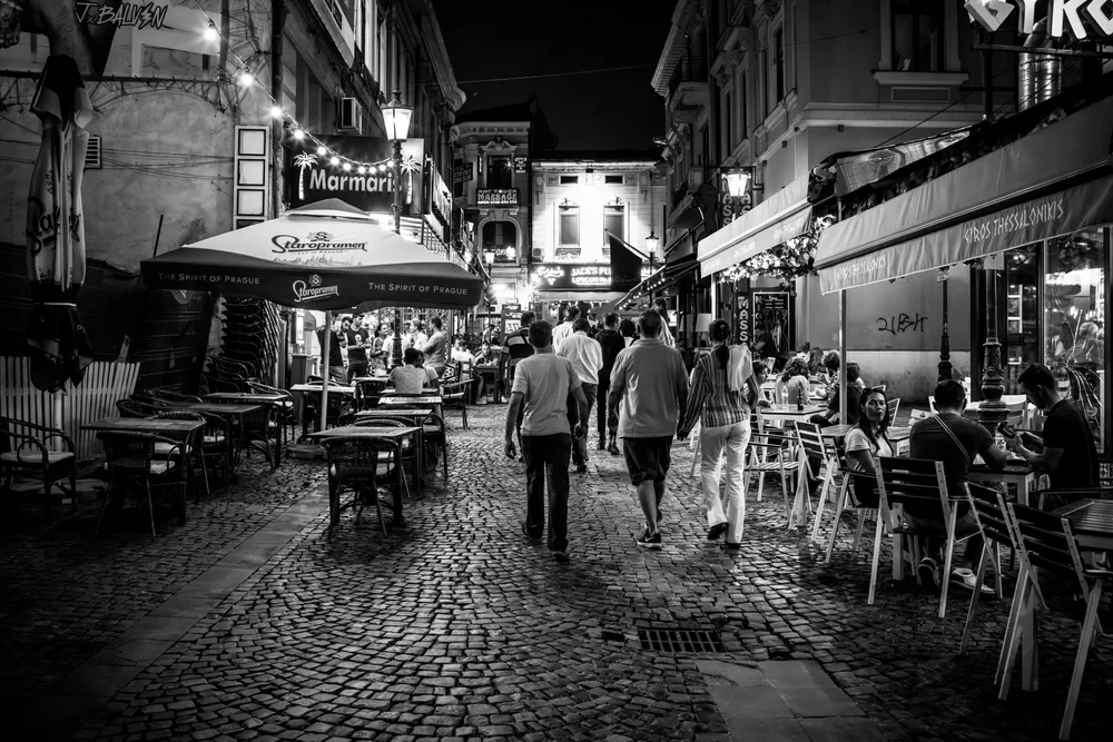 The Old Town In Bucharest Romania