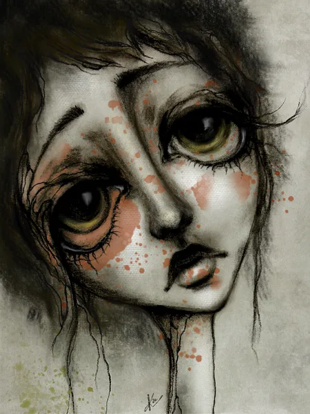 Probably, the abditory is in her eyes