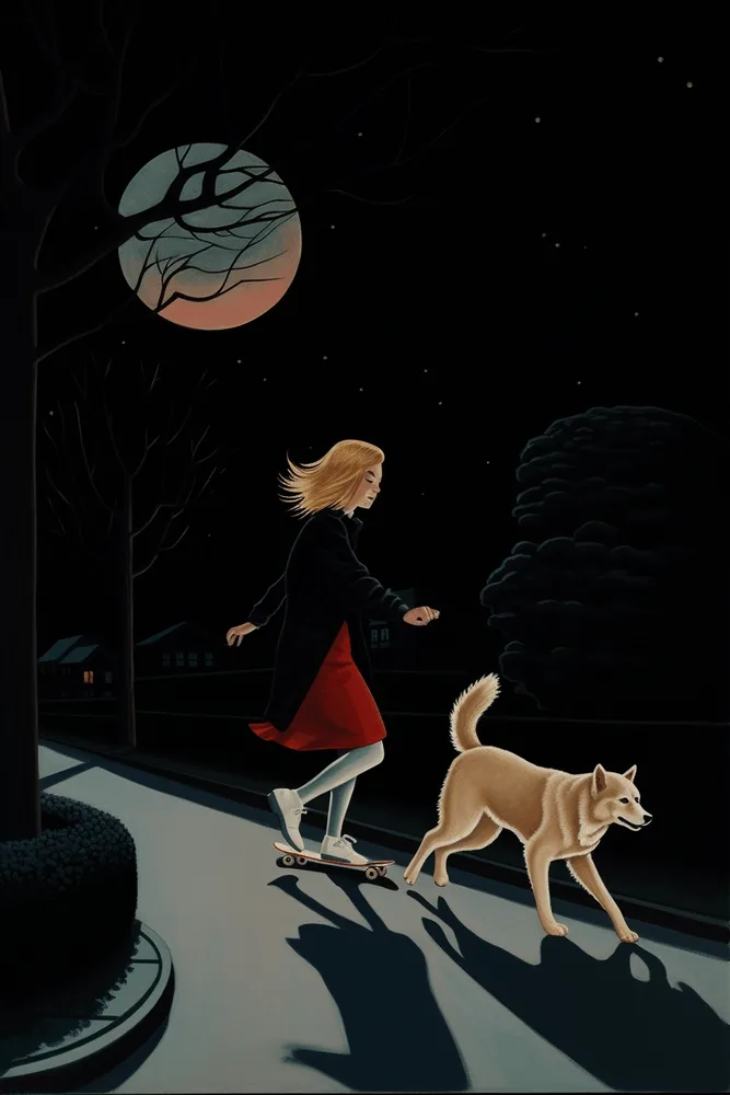 Skating At Night