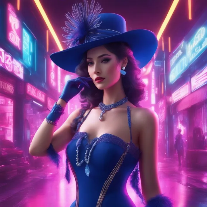 '' The lady in blue ''