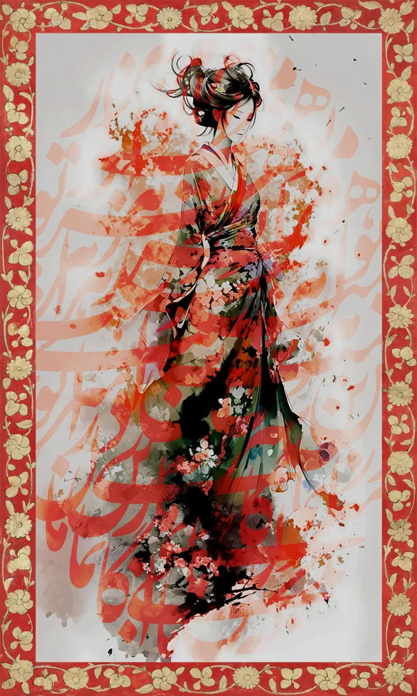 Lady in red