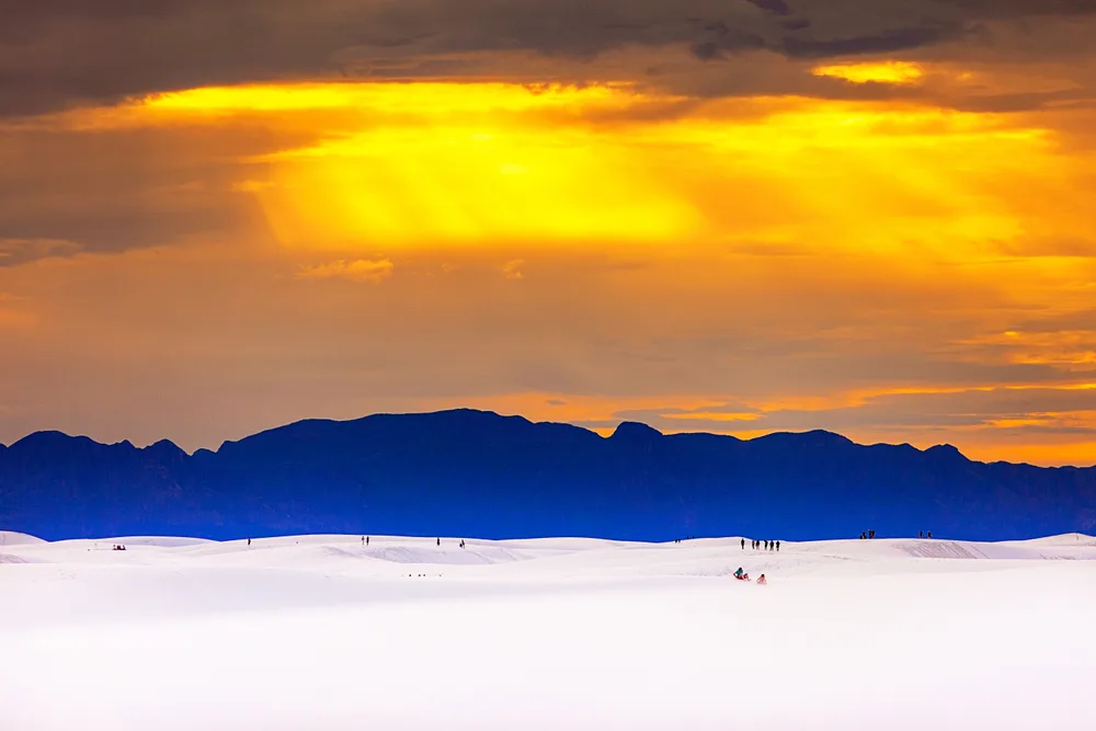 Sunset at White Sands