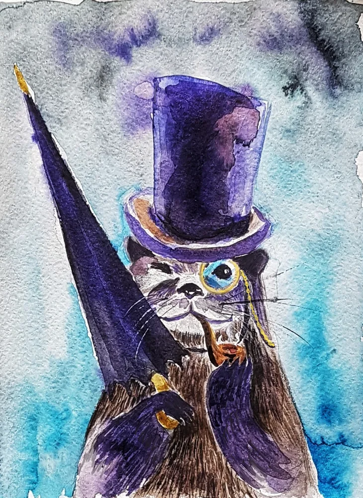 Gentleman on a Rainy Day