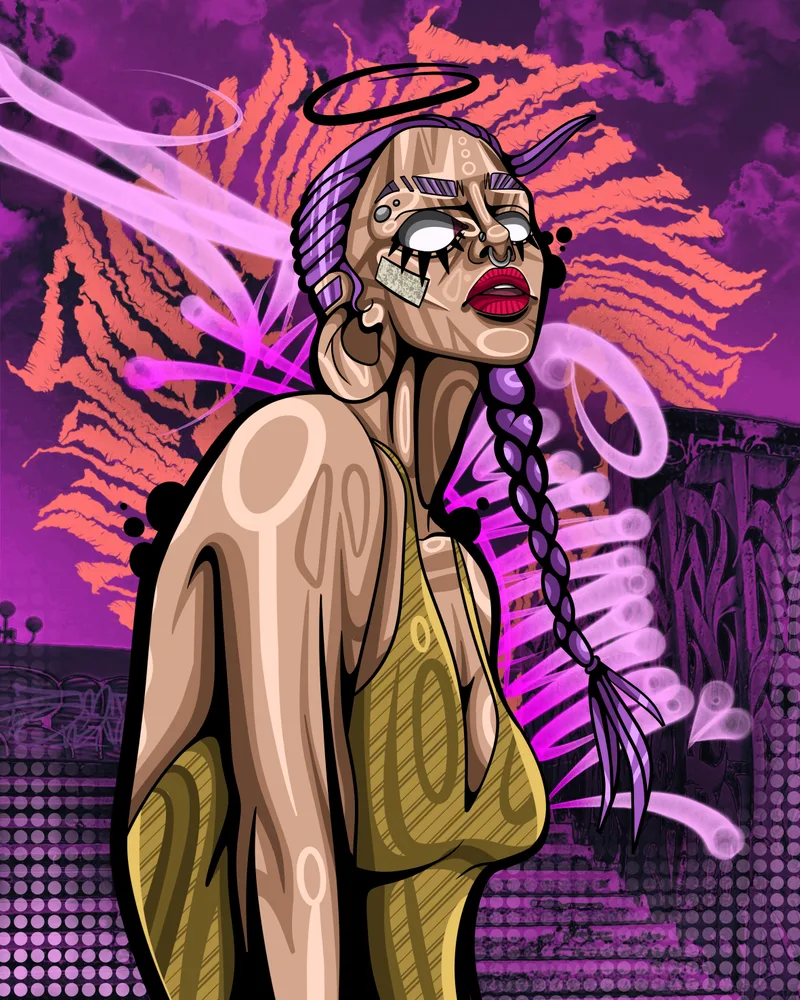 A purple world