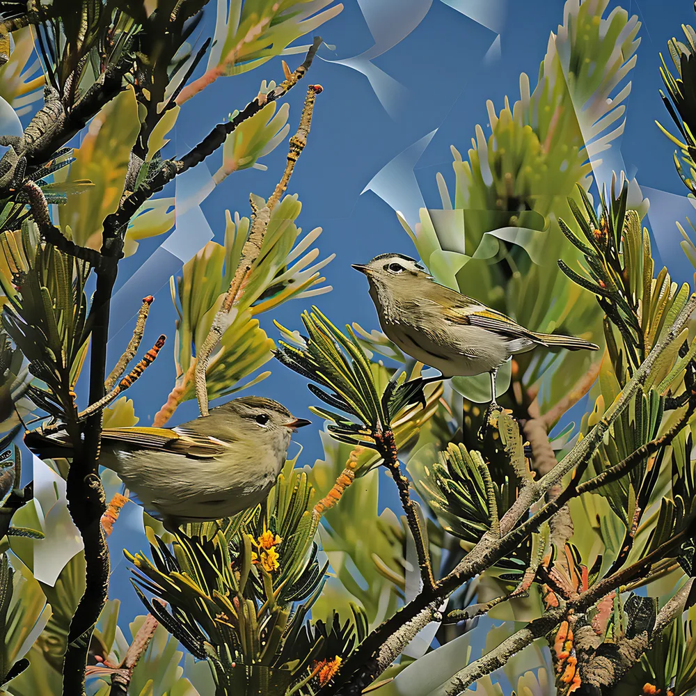 Kinglet Collage
