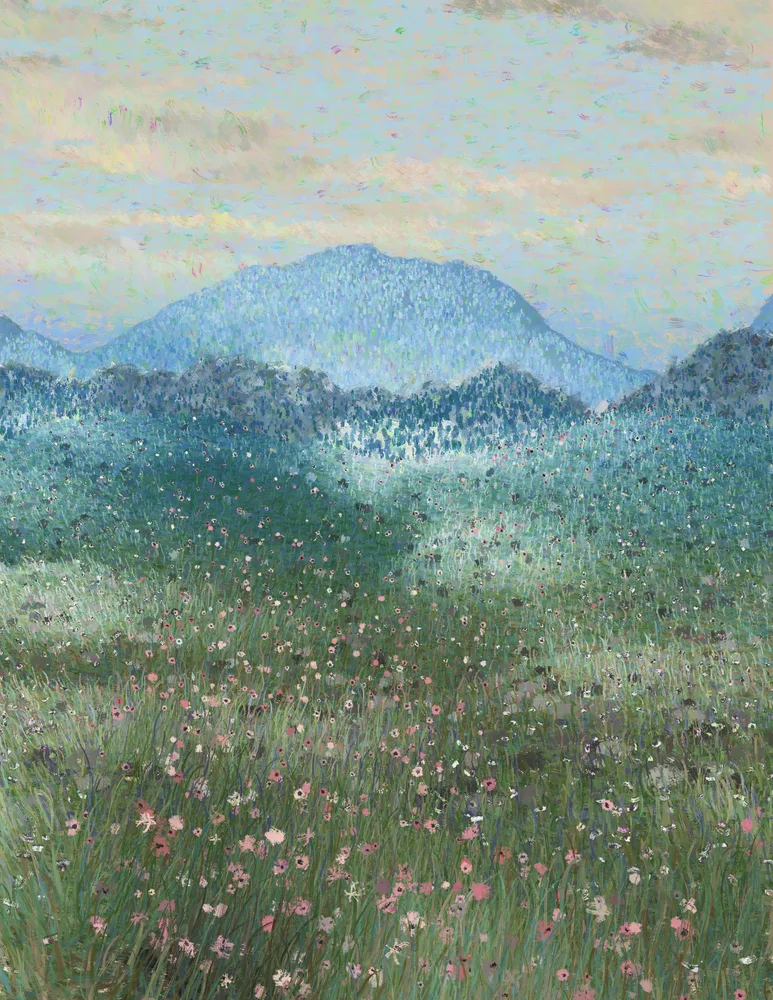 Blue View On the Mountain