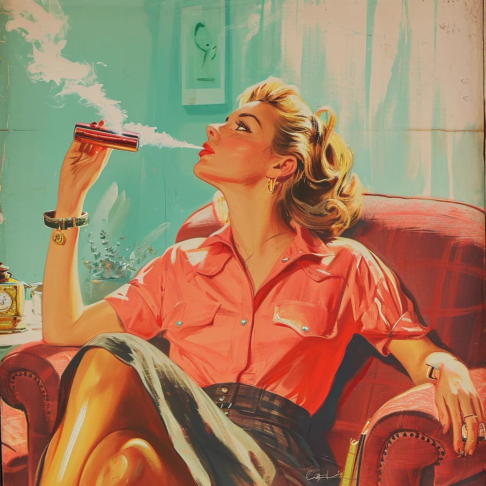 Girl and Vape