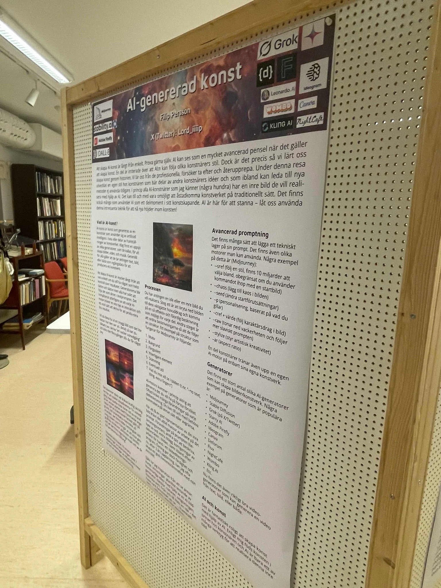 Physical art exhibition, installation view