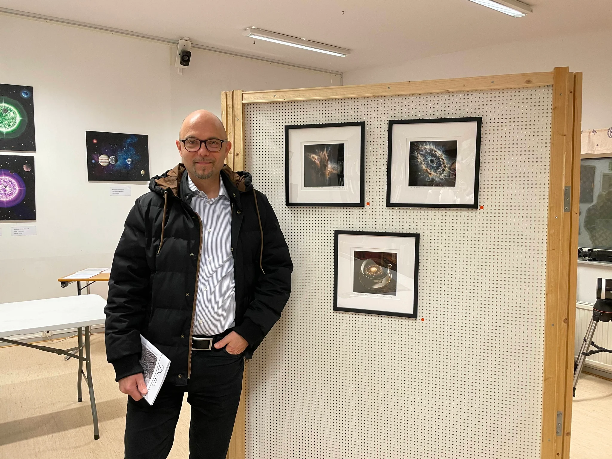 Physical art exhibition, installation view