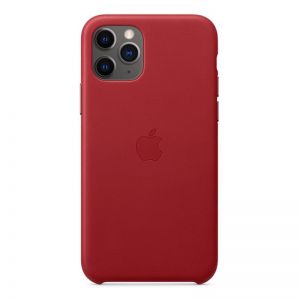Iphone 11 pro leather case   red 6