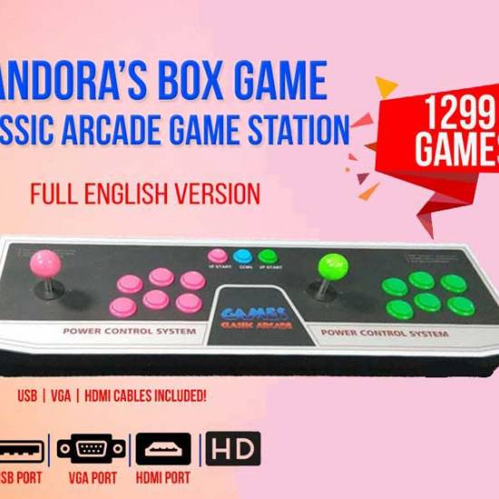 Pandora classic arcade 1299 built in games station  store price in qatar 550x550h
