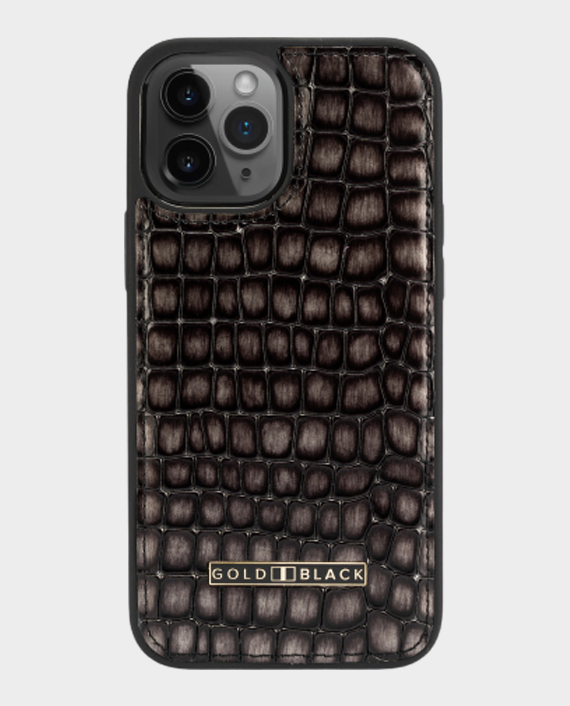 Gold black slim case for iphone 12 12 pro 6.1 inch milano grey 1