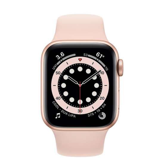 1801006 apple watch series 6 gps gold aluminium case with pink sand sport band in qatar11 550x550