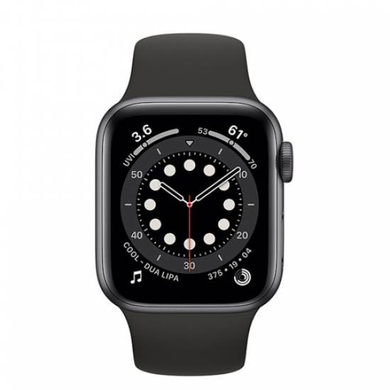 1801007 apple watch series 6 gps 40mm space gray aluminium case with black sport band in qatar mg1332 550x550
