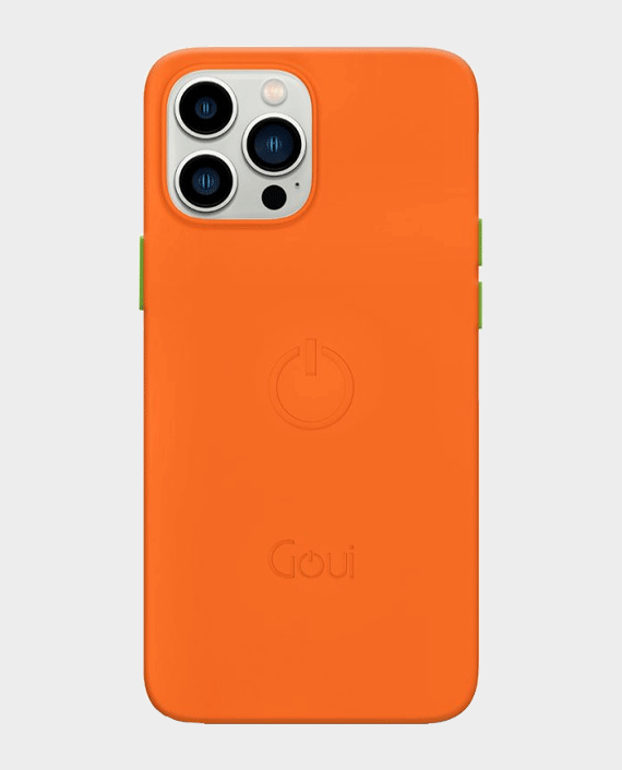 Goui magnetic case for iphone 14 pro max 6.7 with magnetic bars orange