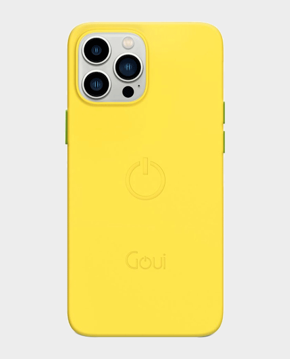 Goui magnetic case for iphone 14 pro max 6.7 with magnetic bars sunshine yellow