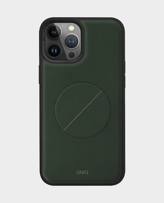 Uniq novo back case for iphone 14 pro pine green1